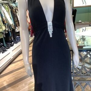 Gorgeous halter dress with rhinestone detail